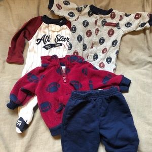 Sports themed Lot of Newborn basics